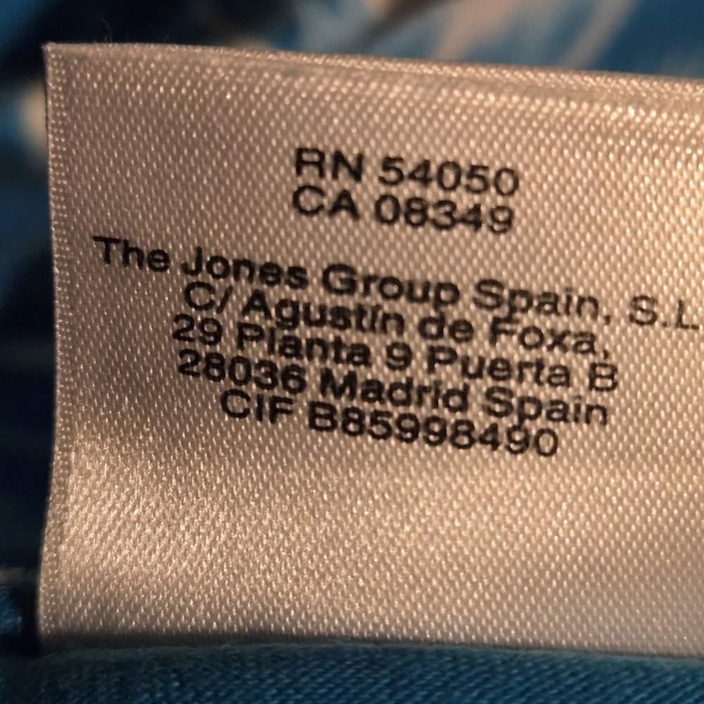 Jones New York Sport Women's Size L Golf Tennis Skort Teal Blue & White 2 pocket - Picture 6 of 16
